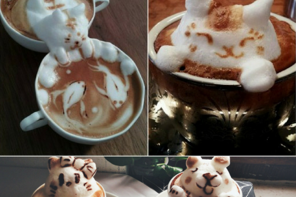 Latte Art- sztuka zdobienia kawy